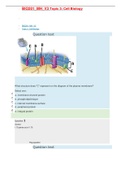 •	BIO201_MH_V3 Topic 3: Cell Biology EXAM | 100 out of 100 | Download To Score A