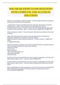 WK2 NR 302 EDAPT EXAM QUESTIONS WITH COMPLETE AND ACCURATE SOLUTIONS