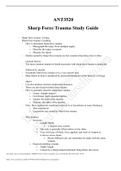 ANT3520 2019 ASSESSMENT [SOLVED]  TRAUMA