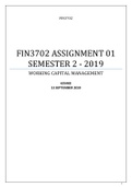 FIN 3702 ASSIGNMENT 1