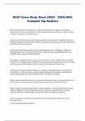 BCAT Exam Study Sheet (2023 – 2024) With  Complete Top Solution 