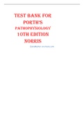 Test bank for porths pathophysiology 10th edition by Norris All Chapters