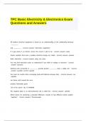 TPC Basic Electricity & Electronics Exam Questions and Answers