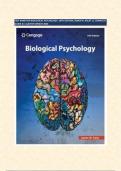 TEST BANK FOR BIOLOGICAL PSYCHOLOGY, 14TH EDITION, JAMES W. KALAT || COMPLETE GUIDE A+||LATEST UPDATE 2024