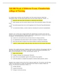 NR 508 Midterm Exam, Chamberlain college of Nursing, NR 508-Pharmacology Mid-term, NR 508 Week 4 Quiz-Midterm (Version 1), Verified And Correct Answers