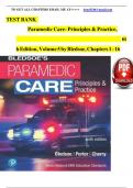 TEST BANK For Paramedic Care: Principles & Practice, 6th edition Volume 5 by Bledsoe, ISBN: 9780136895299, All 16 Chapters Covered, Verified Latest Edition