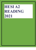 HESI A2 READING 2021.