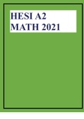 HESI A2 MATH 2021.