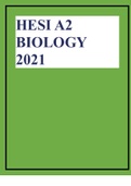 HESI A2 BIOLOGY 2021.