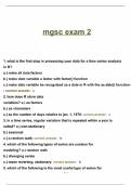 mgsc exam 2 lates solution guide 2024 graded A