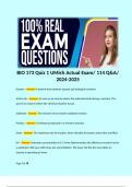 BIO 173 Quiz 1 UMich Actual Exam/ 114 Q&A/ 2024-2025.