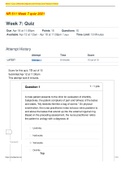 NR 511 Week 7 quiz 2021 grade A Plus
