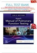 FULL TEST BANK Ruppel's Manual Of Pulmonary Function Testing 12th Edition By Carl Mottram Ba Rrt Rpft Faarc (Author)Questions And Answers Graded A+  