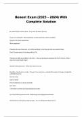 Bonent Exam (2023 – 2024) With  Complete Solution 