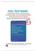 Psychotherapy for the Advanced Practice Psychiatric Nurse, Third Edition: A How-To Guide for Evidence Based Practice 3rd Edition Test Bank