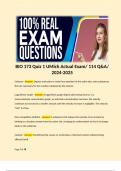 BIO 173 Quiz 1 UMich Actual Exam/ 114 Q&A/ 2024-2025