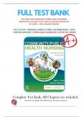 Test Bank for Community Public Health Nursing 8th Edition by Nies- guaranteed pass