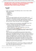  Nursing Practice at the Local, State, and National Levels in Public Health Stanhope: Foundations of Population Health for Community/Public Health Nursing, 5th Edition,100%  CORRECT