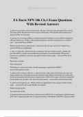 FA Davis NPN 106 Ch.1 Exam Questions With Revised Answers