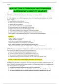 NURS307 EXAM 2 STUDY GUIDE QUESTIONS EXAM QUESTIONS WITH COMPLETE SOLUTIONS