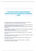 ISYE 6414 FINAL EXAM REVIEW QUESTIONS AND VERIFIED ANSWERS 2024