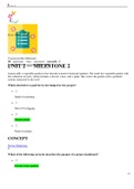 Exam |Elaborated| CIS-Project Management -Actual Milestone 2-University of Phoenix LATEST