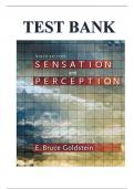 Test bank for sensation and perception 9th edition e bruce goldstein isbn isbn