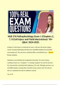 NUR 376 Pathophysiology Exam 1 (Chapters 2, 7, 8 (Cell injury and Fluid/electrolytes)/ 90+ Q&A/ 2024-2025.  A biopsy of a skin lesion is conducted on Leann, a 48-year-old woman. Biopsy results revealed proliferating cells that were well-differentiated and