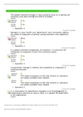 HSA 530 Health Services Human Resource Management-weeK 3 QUIZ 1-Graded A-Latest