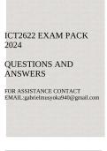 ICT2622 Exam pack 2024(Object Oriented Analysis) Questions and answers