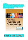 Test Bank   Advanced Physiology And Pathophysiology: Essentials For Clinical Practice, 2nd Edition Nancy C. Tkacs,Linda L. Herrmann All Chapters 1-17 With Questions And Answers Complete A+ Guide 