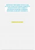 SOCIOLOGY TEST BANK NEWEST 2024 ACTUAL EXAM TEST BANK COMPLETE 250 QUESTIONS AND CORRECT DETAILED ANSWERS (VERIFIED ANSWERS) |ALREADY GRADED A+
