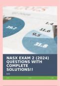 NASX EXAM 2 (2024) QUESTIONS WITH COMPLETE SOLUTIONS!!