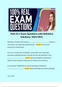 Path Ch 2 Exam Questions with Definitive Solutions/ 2024-2025. 