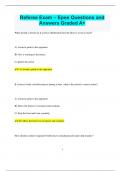 Referee Exam – Epee Questions and  Answers Graded A+