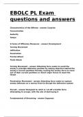 EBOLC PL Exam questions and answers