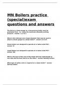 MN Boilers practice (special)exam questions and answers