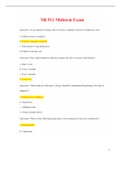 NR511 Midterm Exam (Latest-2021, Version-3) / NR 511 Midterm Exam / NR511 Week 4 Midterm Exam/ NR 511 Week 4 Midterm Exam: Differential Diagnosis and Primary Care Practicum: Chamberlain College of Nursing |50 Correct Q & A |