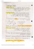 Class notes Bio 100