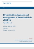 Bronchiolitis: diagnosis and management of bronchiolitis in children