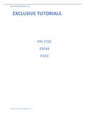 FIN3701 EXAM PACK 2023