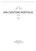 NR 661 Week 5 APA Capstone Portfolio Part 1