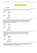 NURS 6051 Week 3 Quiz - 100% Correct Questions and Answers