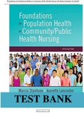 Foundations for Population Health in Community Public Health Nursing 5th Edition Stanhope Test Bank