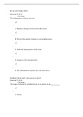 BIO 251 UNIT EXAM 2 PART 2| Question 26 of 40| American Military University