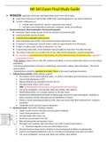 NR 565 Exam Final Study Guide