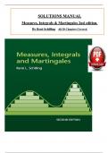 Solutions Manual for Measures, Integrals & Martingales 2nd edition By René Schilling, ISBN: 9781316620243, All 28 Chapters Covered, Verified Latest Edition