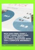 MCB 5205 FINAL EXAM 2 (STUDY GUIDE QUESTIONS WEEK 7-13 & *SPECIAL LECTURES) QUESTIONS WITH 100% COMPLETE ANSWERS!!