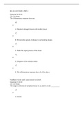 BIO 251 UNIT EXAM 2 PART 2 questions 100%solved correctly