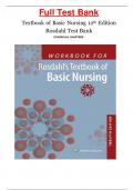 Full Test Bank Textbook of Basic Nursing 12th Edition Rosdahl Test Bank COVERS ALL CHAPTERS.